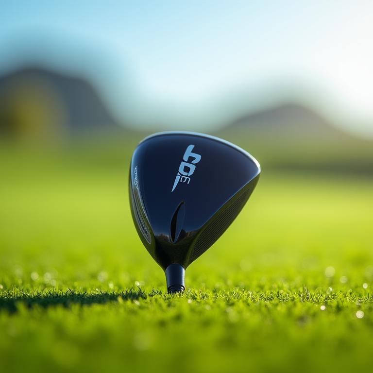 Premium Golf Driver on a Tee